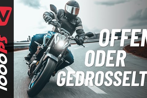 Yamaha MT-07 offen vs. gedrosselt - reichen 25 PS weniger?!